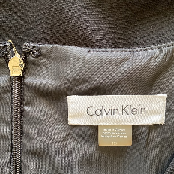 CALVIN KLEIN 🖤BLACK🖤 SLEEVELESS CLASSIC DRESS SIZE 10 🌟NWT🌟 - Picture 11 of 17